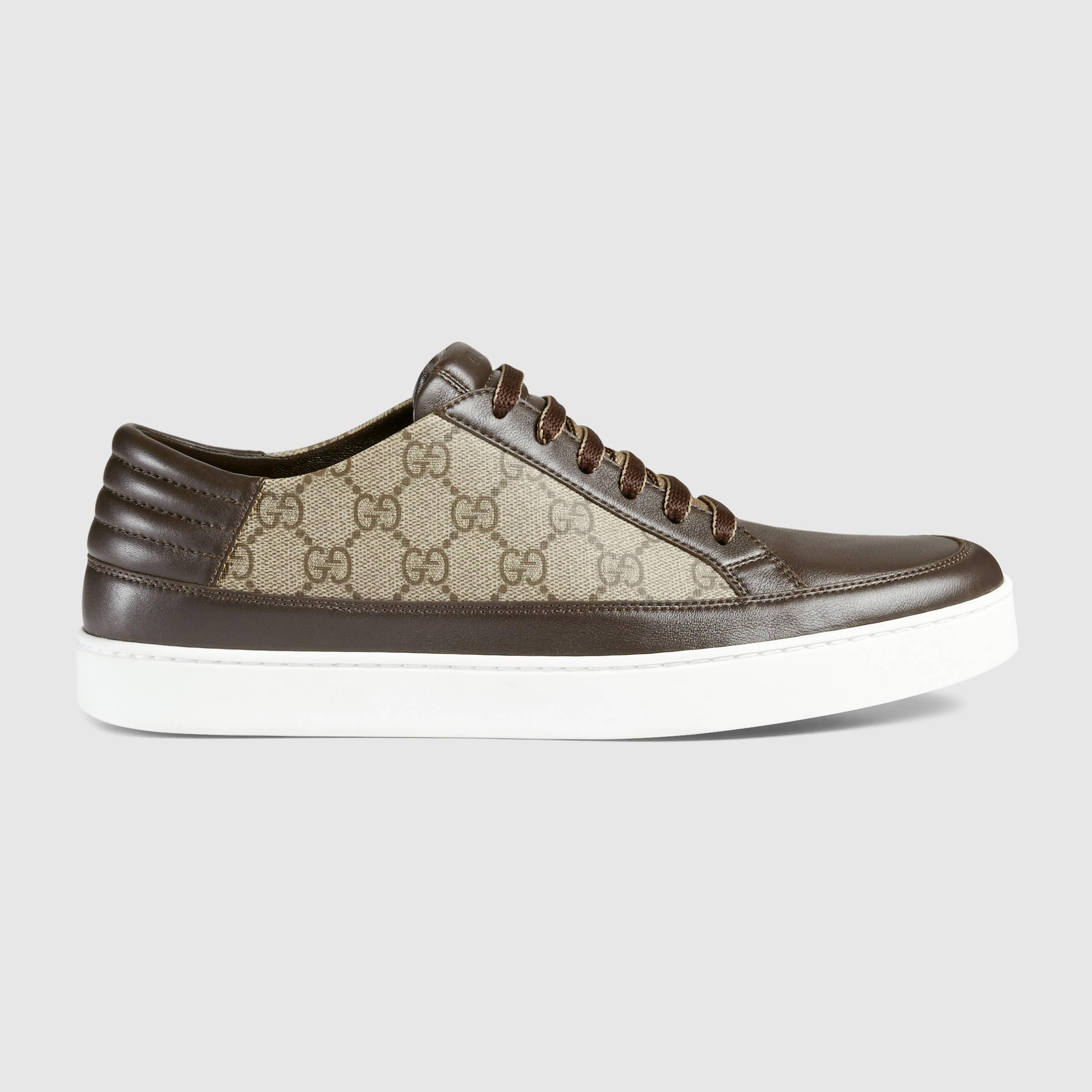 Gucci gg supreme sales low top sneakers